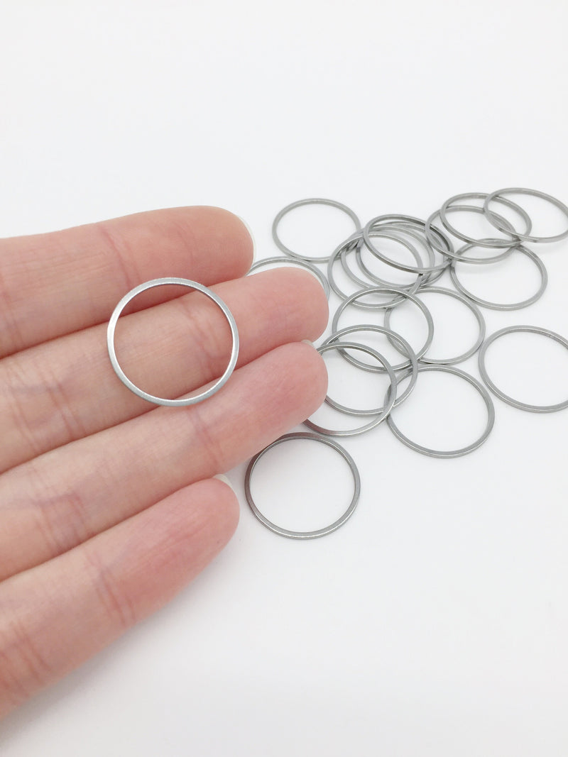 10 x 20mm Stainless Steel Round Linking Rings (2729)