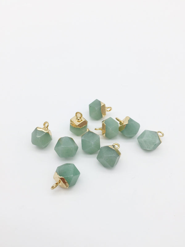 1 x Tiny Aventurine Pendant, 13x9mm (0427)