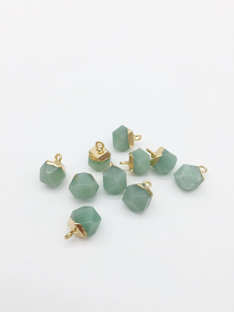 1 x Tiny Aventurine Pendant, 13x9mm (0427)