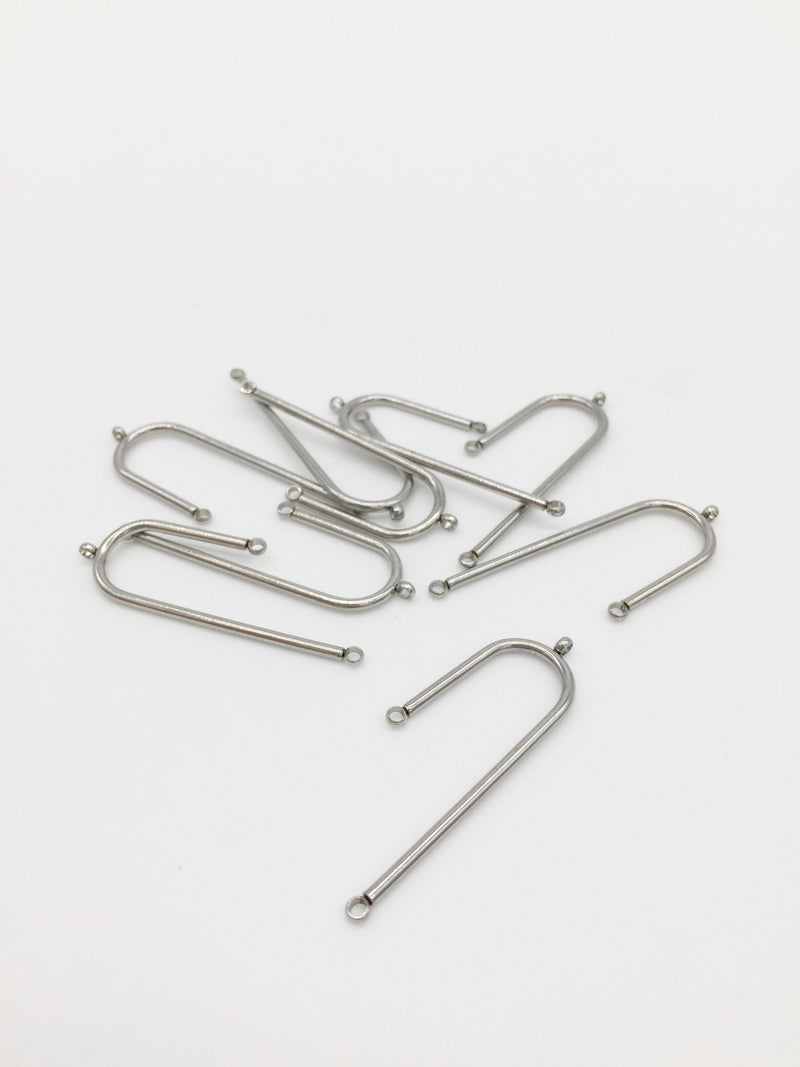 4 x Asymmetric Chandelier Connectors, 39x14mm (1167)