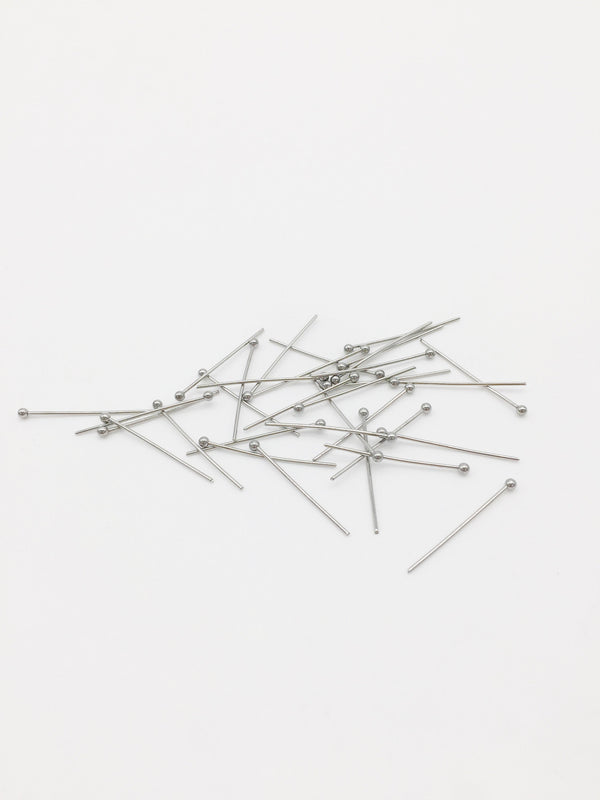50 x Stainless Steel Ball Head Pins, 25x0.7mm (3721)